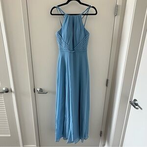 AZAZIE Melinda Gown Steel Blue